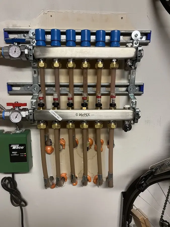 Plumber performing Gas Line Installation at a residential property in Doral